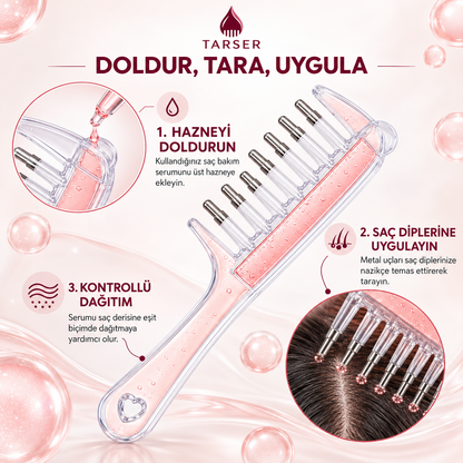 Tarser Kök Serum Tarağı – Güçlü, Gür ve Sağlıklı Saçlar İçin