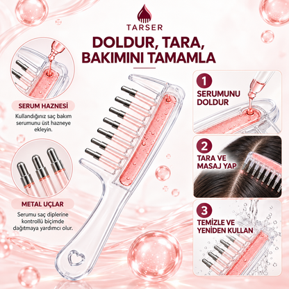 Tarser Kök Serum Tarağı – Güçlü, Gür ve Sağlıklı Saçlar İçin