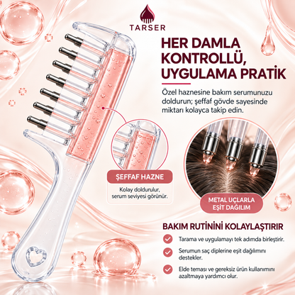 Tarser Kök Serum Tarağı – Güçlü, Gür ve Sağlıklı Saçlar İçin